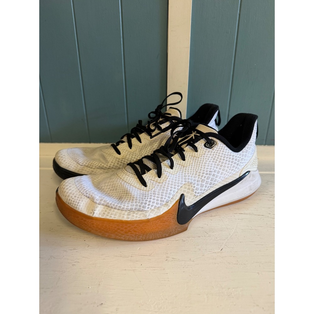 Nike Mamba Focus White Black Gum Basketball Shoes AJ5899-100 Mens 13